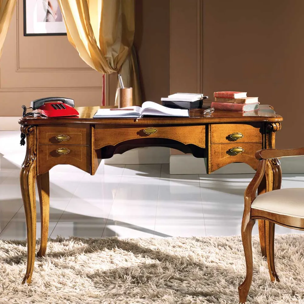 Wohnen 120x60 cm Schreibtisch im Italienischen Stil - Carlenna
