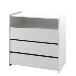 Wohnen Kindermöbel|Kinderkommoden*90x92 cm Schubladen-Kommode in Weiß - Mauricia