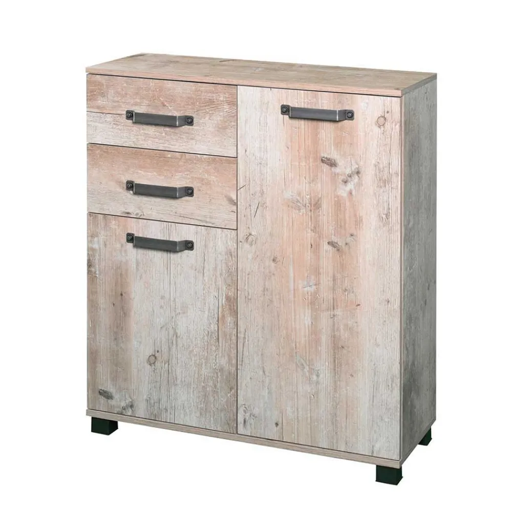 Wohnen Flurkommoden*81x95 cm Touchwood Kommode in Eiche Grau - Mosnito