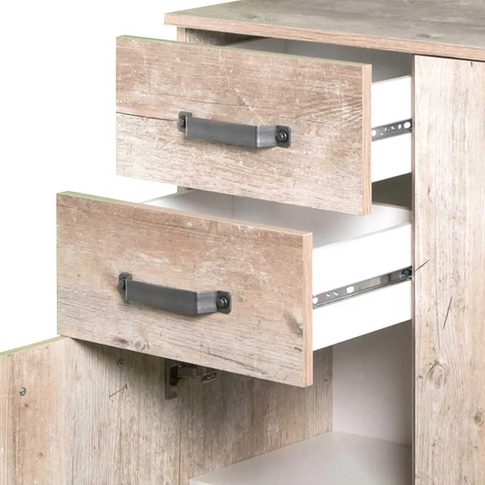 Wohnen Flurkommoden*81x95 cm Touchwood Kommode in Eiche Grau - Mosnito