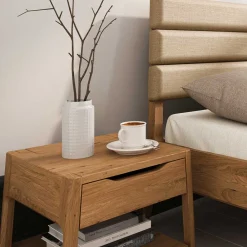 Wohnen 140x200 Designbett aus Wildeiche - Puwa