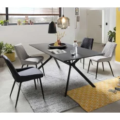 Wohnen Küchen-Essgruppen|Esszimmer Komplett*180x90 Essenstisch mit 4 Stühlen - Leggera (fünfteilig)
