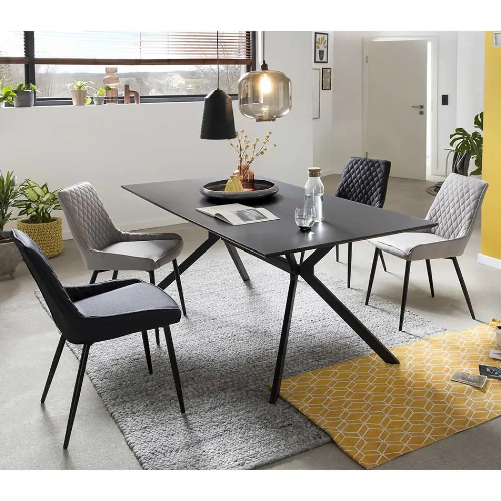 Wohnen Küchen-Essgruppen|Esszimmer Komplett*180x90 Essenstisch mit 4 Stühlen - Leggera (fünfteilig)