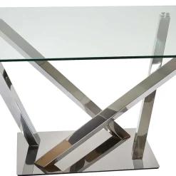 Wohnen 160x90 Esszimmer Glastisch mit Mikado Fußgestell - Tyres