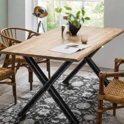 Wohnen 160x85 Esszimmertisch aus Mangoholz - Bastiono