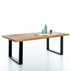 Wohnen Massivholzmöbel|Küchentische*200x100 Esszimmertisch mit U-Gestell Schwarz - Arello