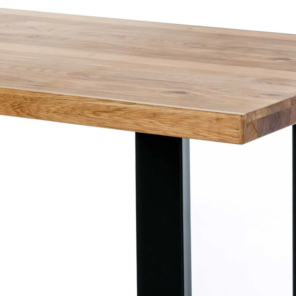 Wohnen Massivholzmöbel|Küchentische*200x100 Esszimmertisch mit U-Gestell Schwarz - Arello