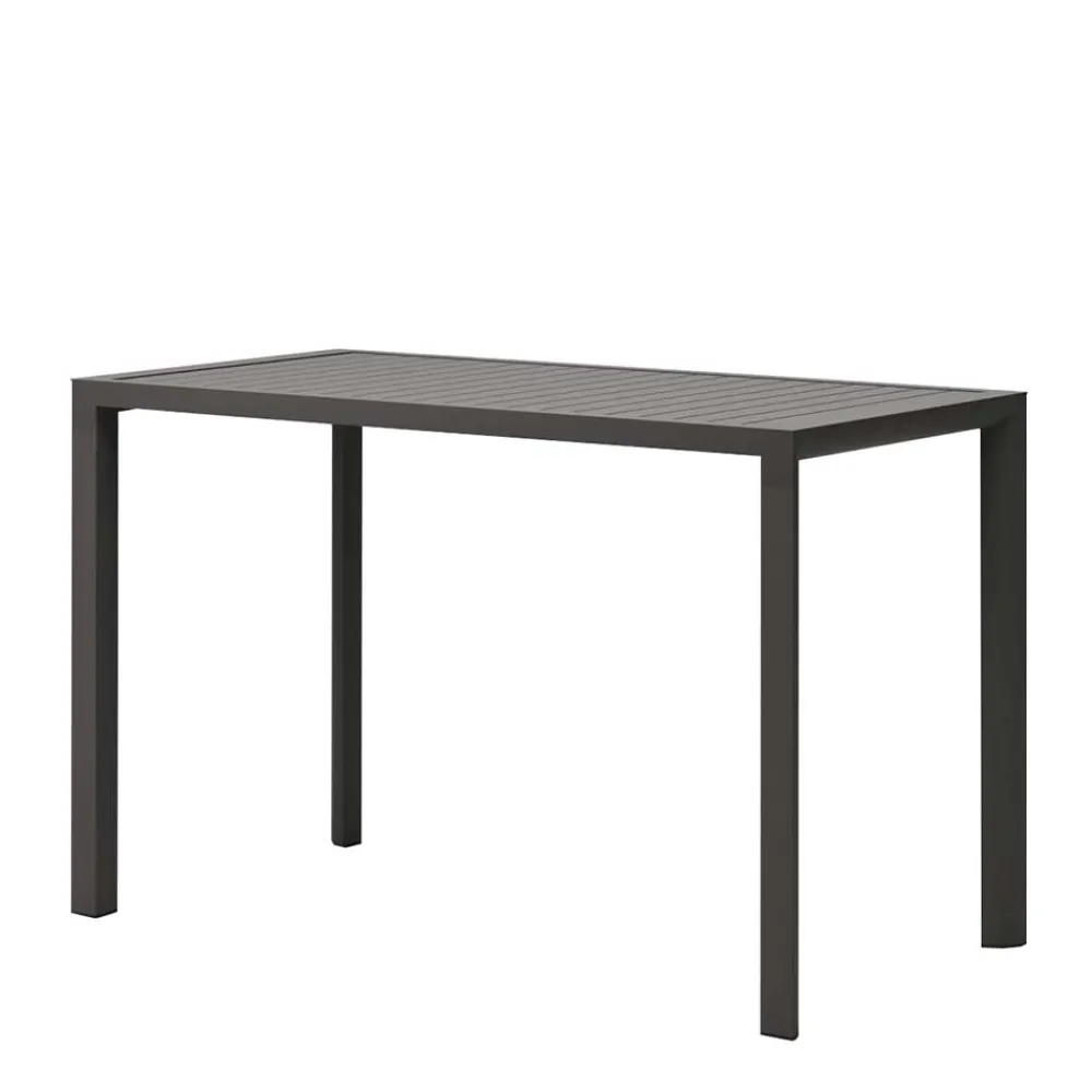 Wohnen Metall-Gartenmöbel|Gartentische*150x77 Garten Stehtisch in Dunkelgrau - Dumoriva