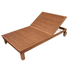 Wohnen 120x200 Gartenliege aus Eukalyptusholz - Ebruar