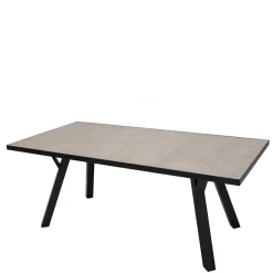 Wohnen Metall-Gartenmöbel|Gartentische*180x90 Gartentisch in Hellgrau & Dunkelgrau - Vojeco