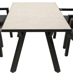 Wohnen Metall-Gartenmöbel|Gartentische*180x90 Gartentisch in Hellgrau & Dunkelgrau - Vojeco