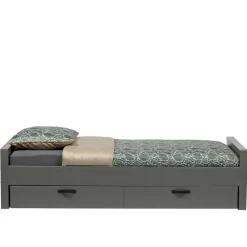 Wohnen Jugendbetten*90x200 Holzbett in Grau aus Kiefer - Firgetta