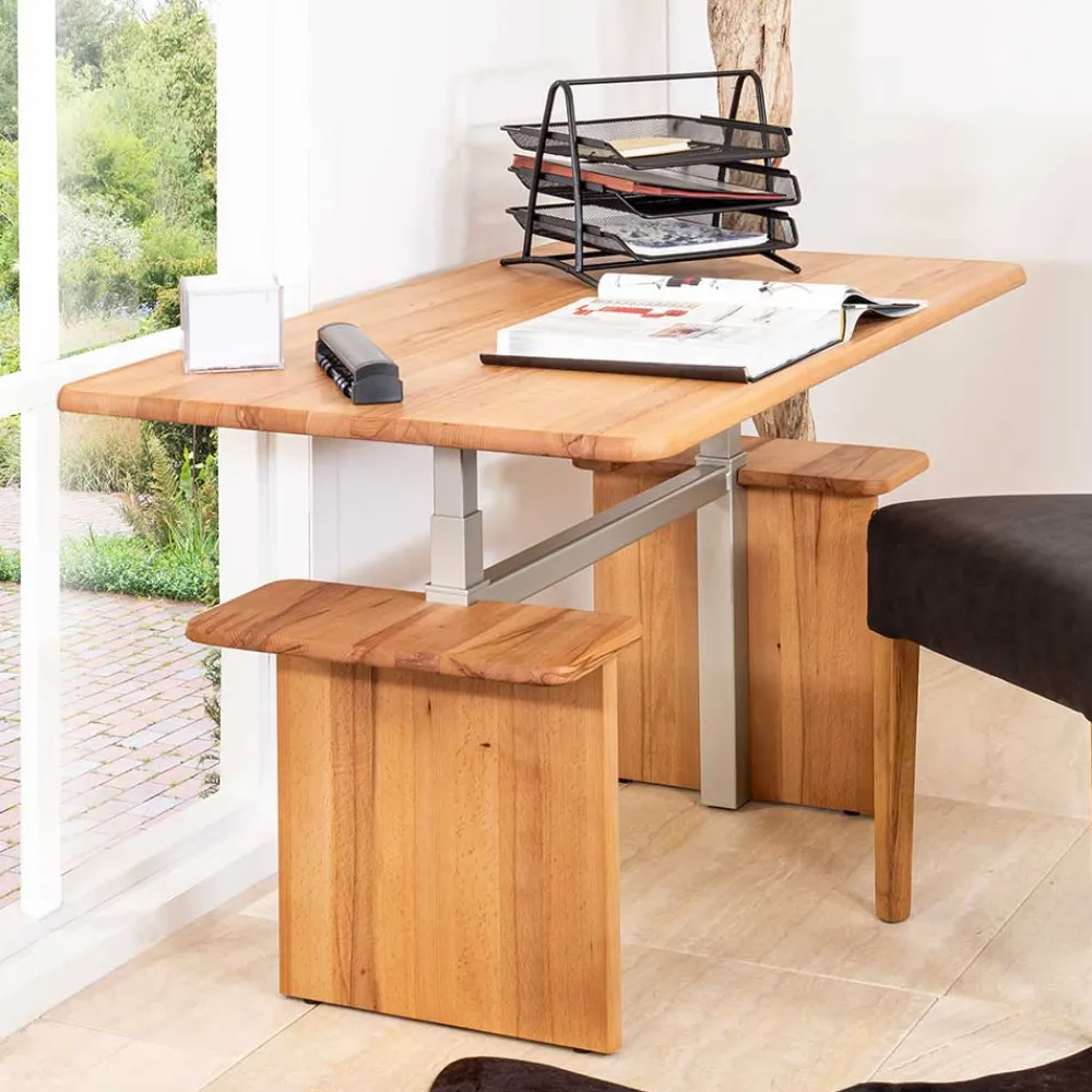 Wohnen 120x70 Kernbuche Funktionstisch höhenverstellbar - Estaguma