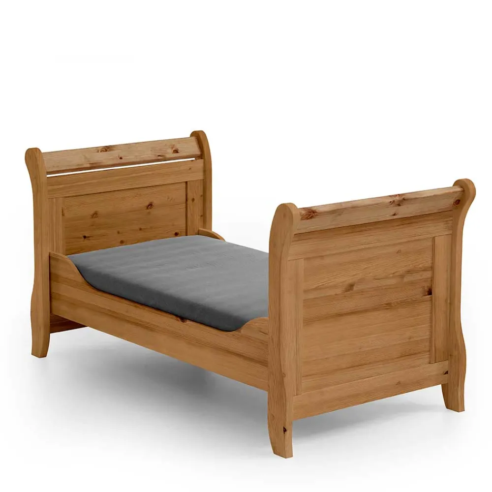 Kinder Wohnen 70x140 Kiefernholz Babybett gebeizt & geölt - Piatra