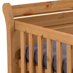 Kinder Wohnen 70x140 Kiefernholz Babybett gebeizt & geölt - Piatra