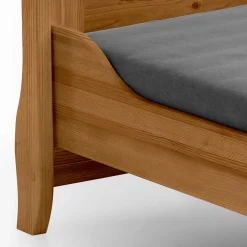 Kinder Wohnen 70x140 Kiefernholz Babybett gebeizt & geölt - Piatra