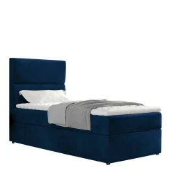 Wohnen Jugendbetten*90x200 Komfortbett in Dunkelblau Samtbezug - Tom