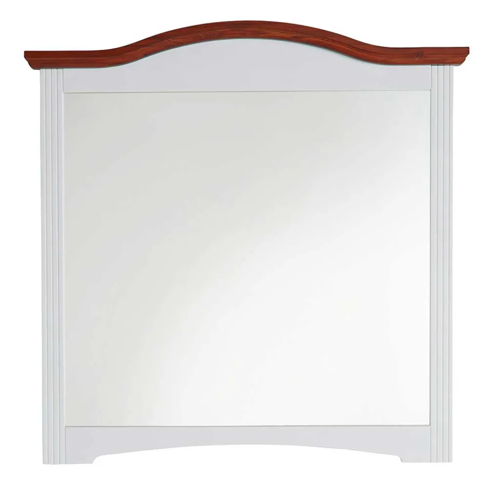 Wohnen Spiegel|Flurspiegel*94x94 Landhaus Spiegel mit Holzrahmen - Beapta