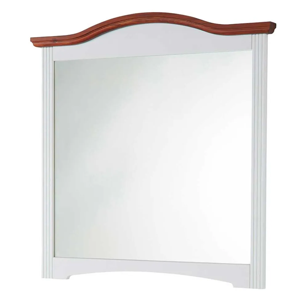 Wohnen Spiegel|Flurspiegel*94x94 Landhaus Spiegel mit Holzrahmen - Beapta