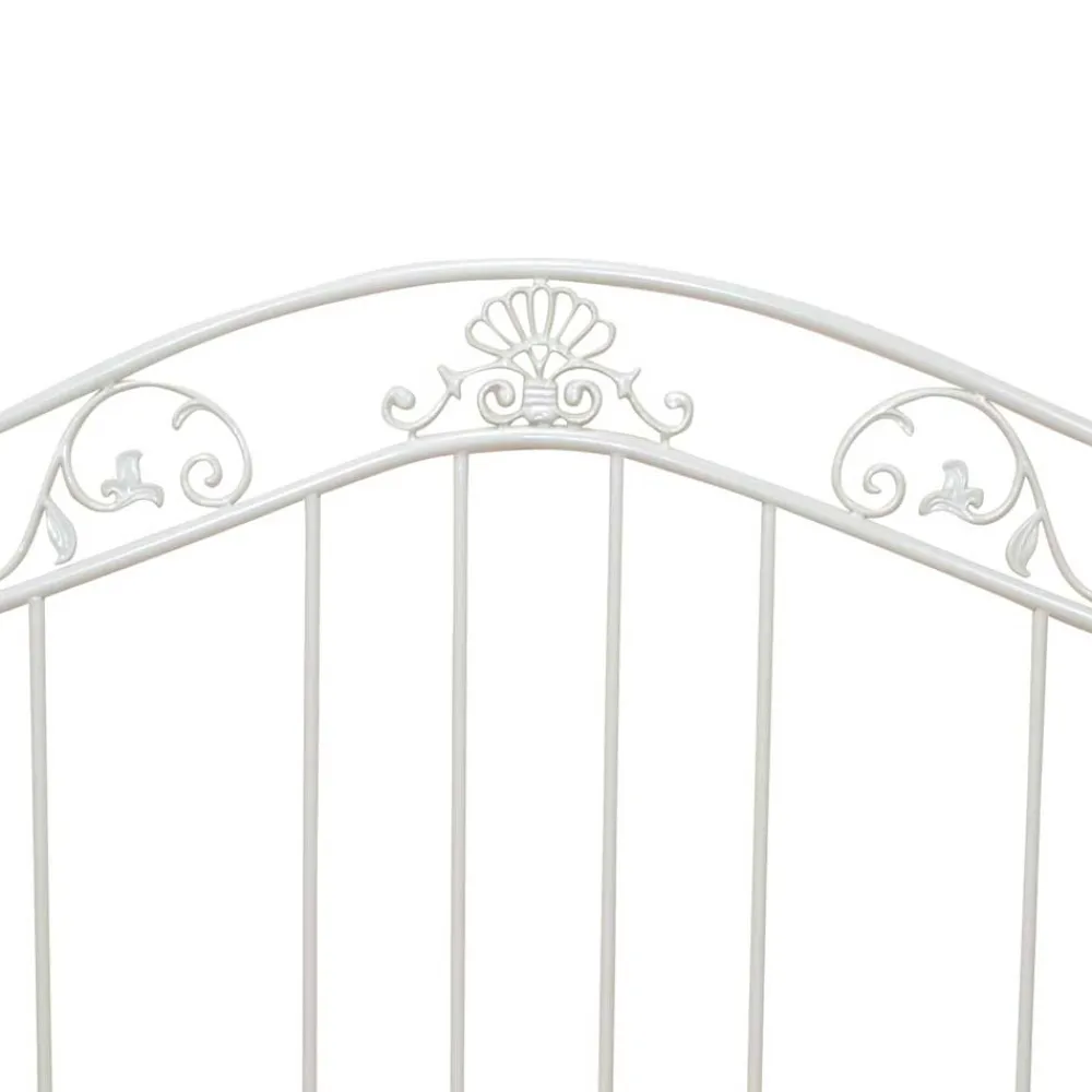 Wohnen Vintage Möbel*90x200 Metall Daybed in Weiß - Alberton