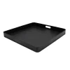 Wohnen 60x60 Metalltablett in Schwarz - Zirena