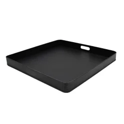 Wohnen 60x60 Metalltablett in Schwarz - Zirena