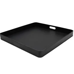 Wohnen 60x60 Metalltablett in Schwarz - Zirena