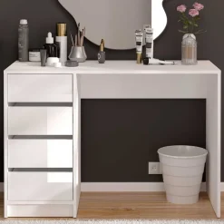 Wohnen Schminktische*110x48 Moderner Schminktisch mit vier Schubladen - Savocca