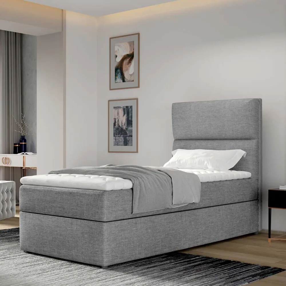 Wohnen Betten|Betten*90x200 Polsterbett in Grau - Pandaua