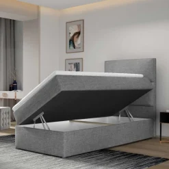 Wohnen Betten|Betten*90x200 Polsterbett in Grau - Pandaua