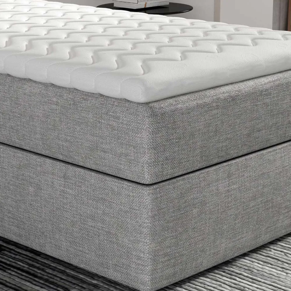 Wohnen Betten|Betten*90x200 Polsterbett in Grau - Pandaua