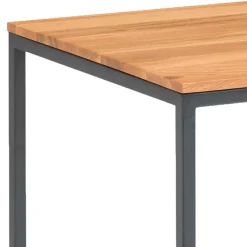 Wohnen Schwarze Möbel|Naturholzmöbel*40x40 Quadrat Beistelltisch in 2 Höhen - Yuri