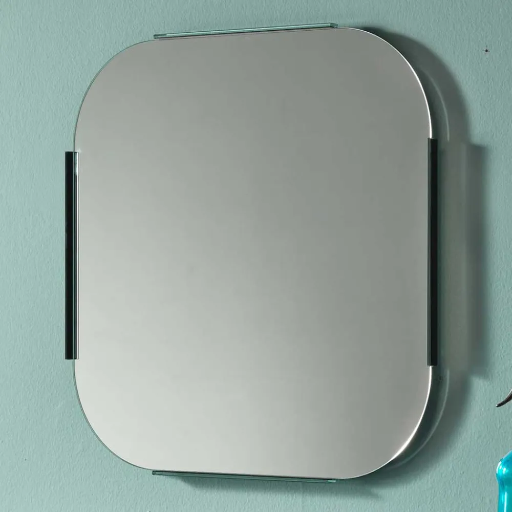 Wohnen Spiegel|Flurspiegel*61x61 Quadrat Spiegel mit abgerundeten Ecken - Rodyris