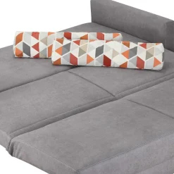 Wohnen 180x200 Schlafcouch in Grau Mero mit Lattenrost