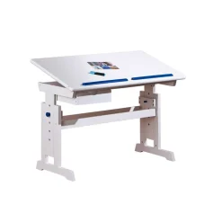 Kinder Wohnen 109x55 Schreibtisch für Kinder höhenverstellbar - Bulvaty