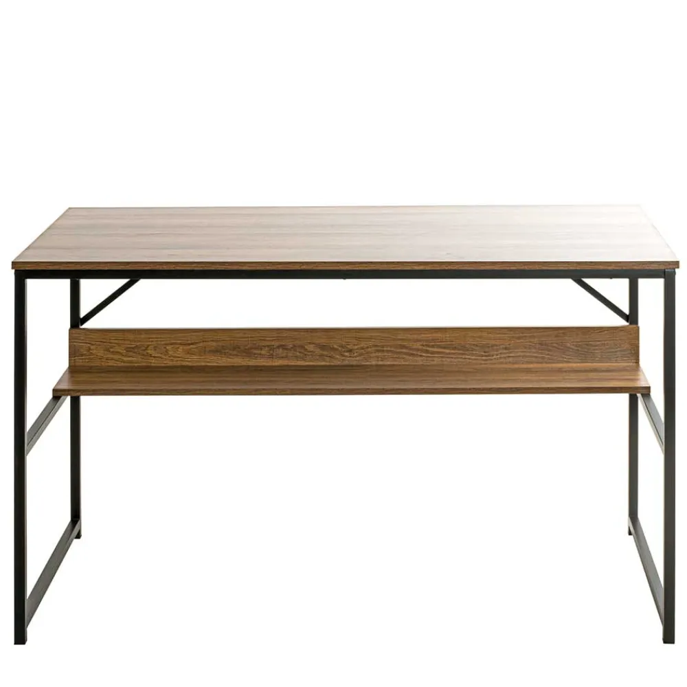 Wohnen Schwarze Möbel|Tische*120x60 Schreibtisch in Eiche Nachbildung - Fulias