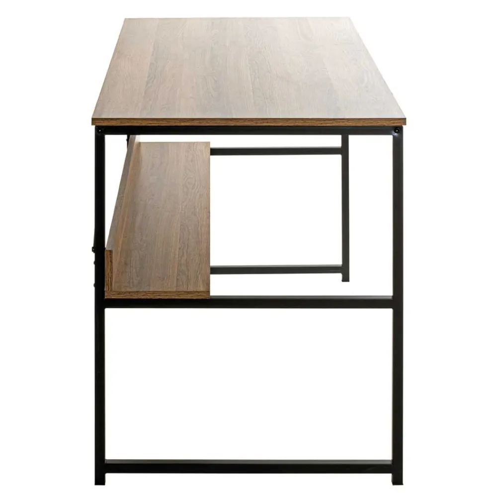 Wohnen Schwarze Möbel|Tische*120x60 Schreibtisch in Eiche Nachbildung - Fulias