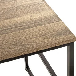 Wohnen Schwarze Möbel|Tische*120x60 Schreibtisch in Eiche Nachbildung - Fulias