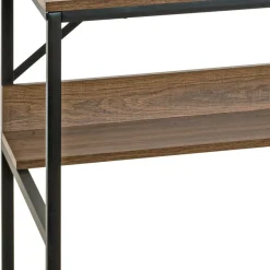Wohnen Schwarze Möbel|Tische*120x60 Schreibtisch in Eiche Nachbildung - Fulias