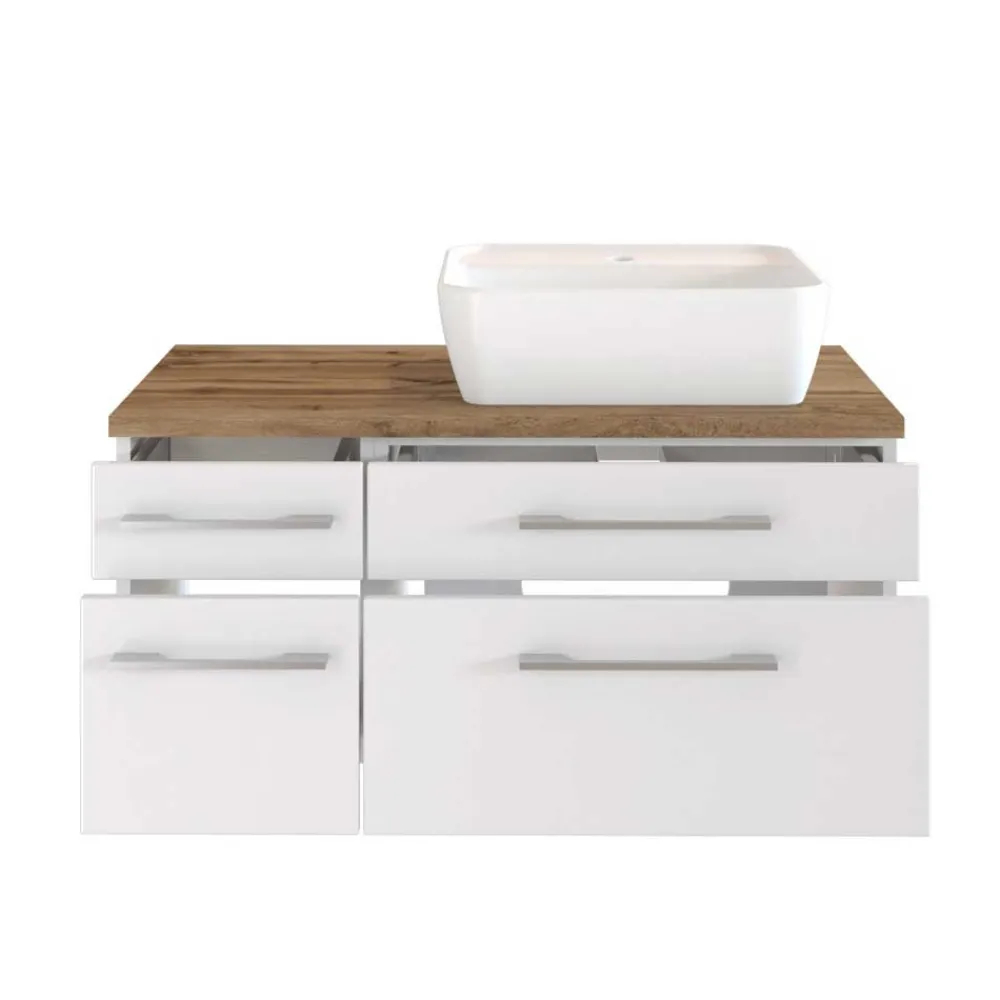 Wohnen 90x55 Schubladen-Waschtisch hängend - Enwicos