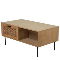 Wohnen Rattanmöbel*110x59 Skandi Couchtisch mit Wiener Geflecht - Esholda