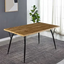 Wohnen 150x90 Skandi Designtisch in Eiche Dekor - Euskal