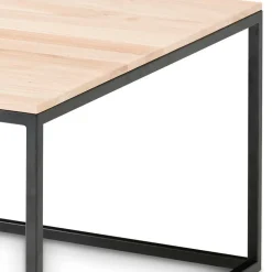 Wohnen 70x70 Sofa Wohnzimmertisch in Eiche Hell - Levirenas