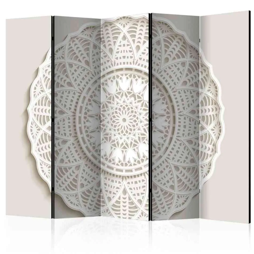 Wohnen 225x172 Spanische Wand in Beige Weiß - Gromany