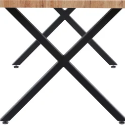 Wohnen 160x90 Tisch mit X-Füßen & Stühle - Zandras (fünfteilig)