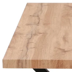 Wohnen 160x90 Tisch mit X-Füßen & Stühle - Zandras (fünfteilig)