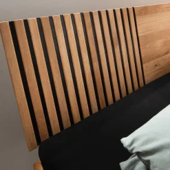 Wohnen Graue Möbel|Naturholzmöbel*140x200 Wildeiche Bett mit Kufen - Manarola