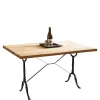 Wohnen Küchentische|Vintage Möbel*120x65 Wildeiche Tisch mit Gusseisen Gestell - Louves
