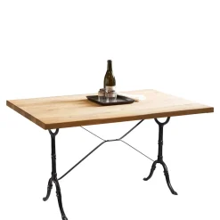 Wohnen Küchentische|Vintage Möbel*120x65 Wildeiche Tisch mit Gusseisen Gestell - Louves