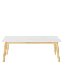 Wohnen 120x60 Wohnzimmer Tisch in Weiß & Kiefer - Tropezian